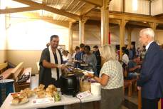 Das reichhaltige Buffet, u.a. mit ägyptischen Spezialitäten von Romany Ezzat