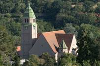 christuskirche pforzheim luftaufnahme